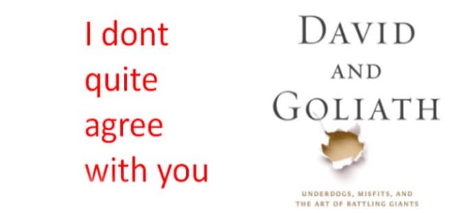 Critique of David and Goliath by Malcolm Gladwell